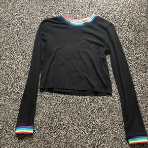 Stretchy black long sleeve. Only worn once !!!!